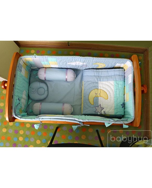 Babyhug Joy Cradle With Mosquito Net - Natural