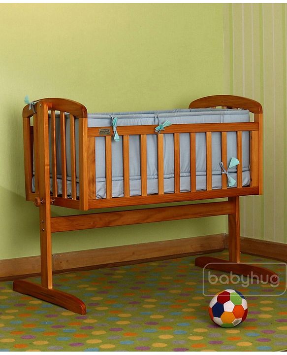 Babyhug Joy Cradle With Mosquito Net - Natural