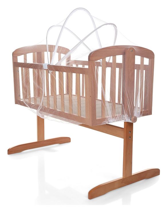 Babyhug Joy Cradle With Mosquito Net - Natural