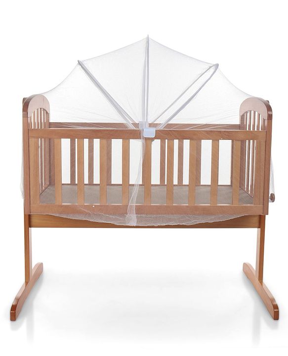 Babyhug Joy Cradle With Mosquito Net - Natural