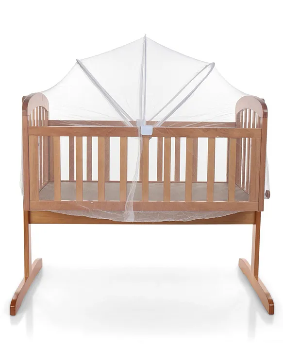 Babyhug Joy Cradle With Mosquito Net Natural