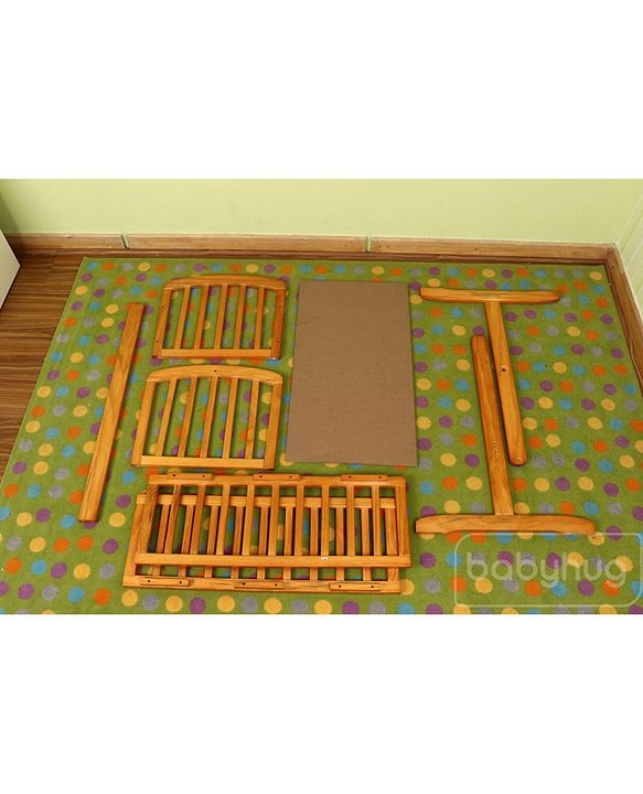Babyhug Joy Cradle With Mosquito Net - Natural