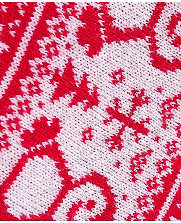 Babyhug Full Sleeves Baby Sweater Set -Red