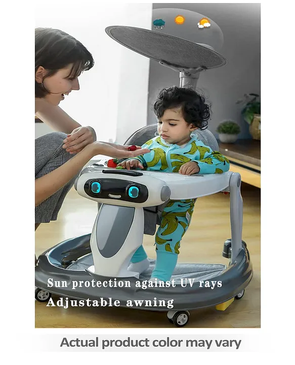 Little Feet Plus Baby Walker - Detachable Toy Bar With Music & Light
