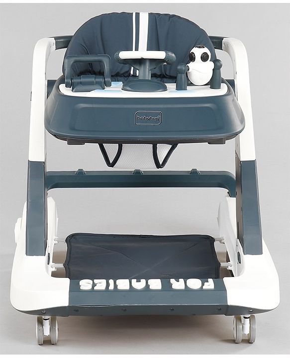 Babyhug Multifunctional Musical Anti-Fall & Convertible Baby Walker - Black