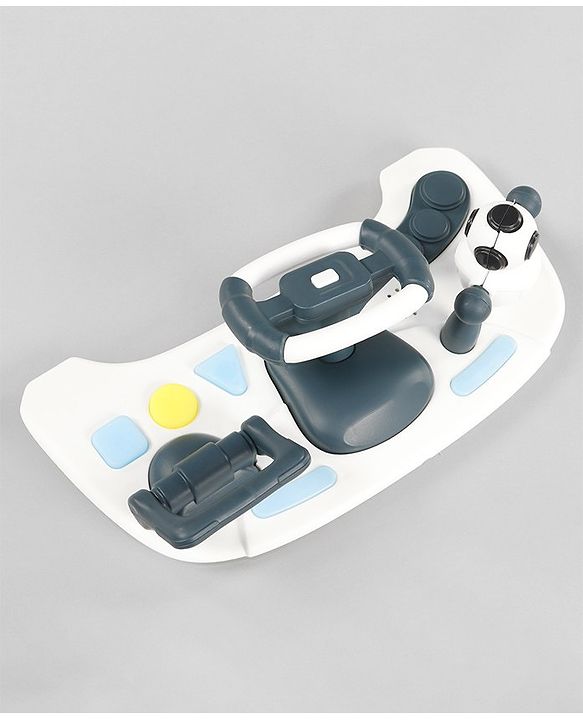 Babyhug Multifunctional Musical Anti-Fall & Convertible Baby Walker - Black