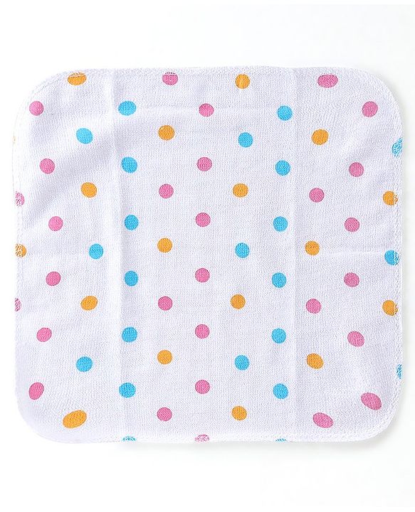 Babyhug Knit Terry Wash cloths Pack of 6 - Multicolour