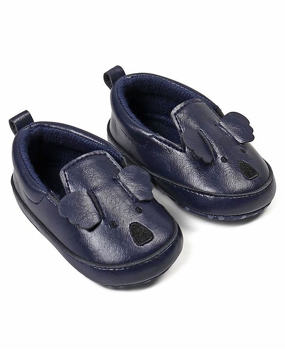 Cute Walk by Babyhug Slip On Booties - Navy Blue