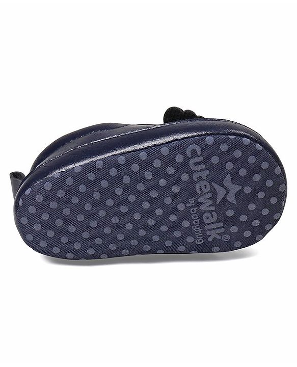 Cute Walk by Babyhug Slip On Booties - Navy Blue