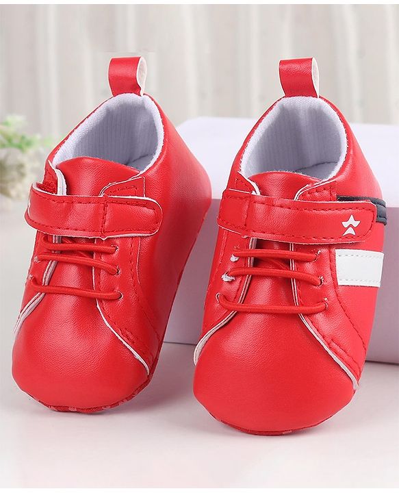Cute Walk by Babyhug Velcro Closure Booties - Red