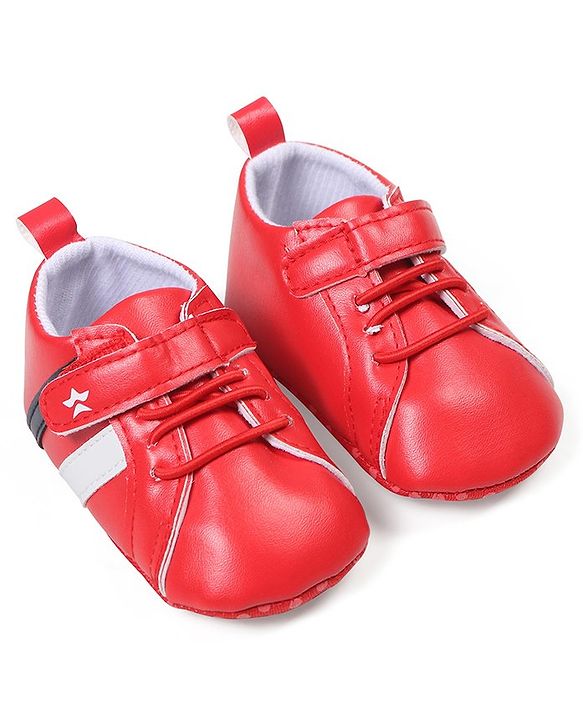 Cute Walk by Babyhug Velcro Closure Booties - Red