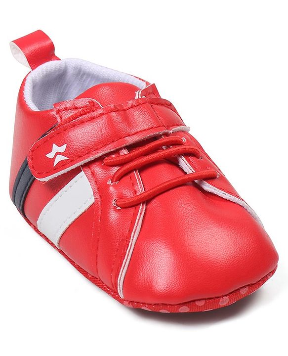 Cute Walk by Babyhug Velcro Closure Booties - Red