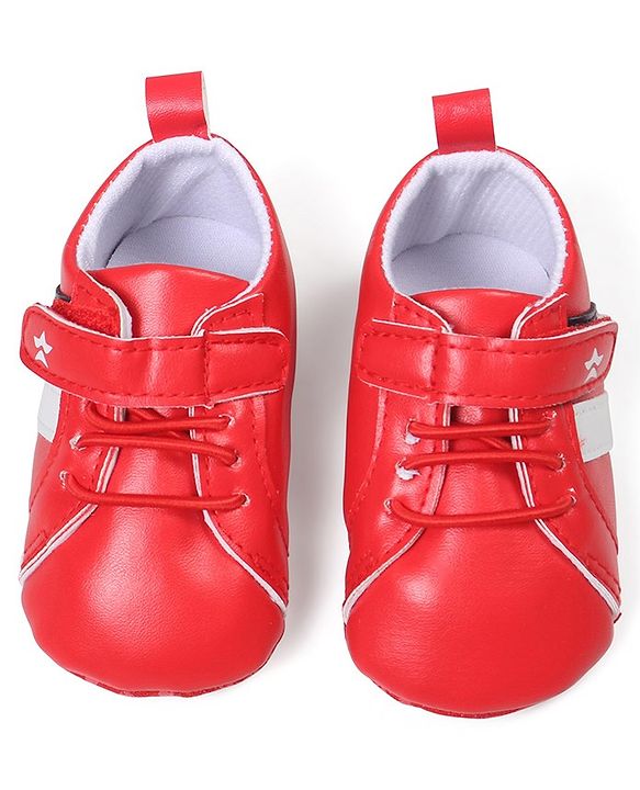 Cute Walk by Babyhug Velcro Closure Booties - Red