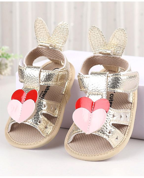 Cute Walk by Babyhug Booties with Velcro Closure - Pink