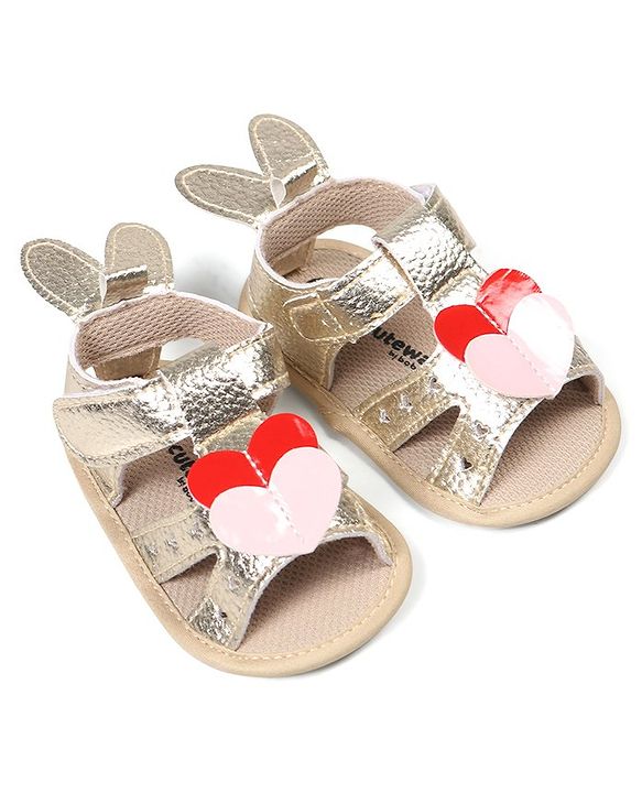 Cute Walk by Babyhug Booties with Velcro Closure - Pink
