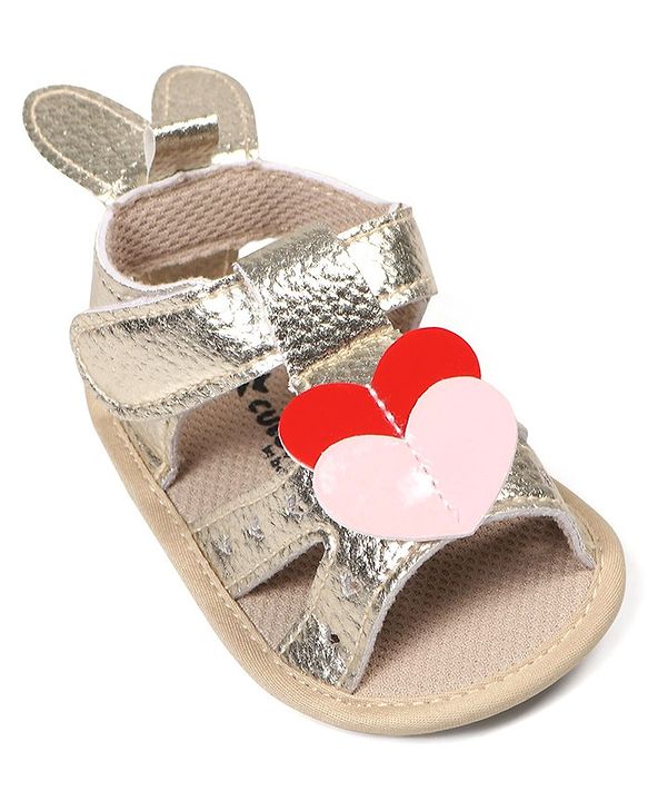 Cute Walk by Babyhug Booties with Velcro Closure - Pink