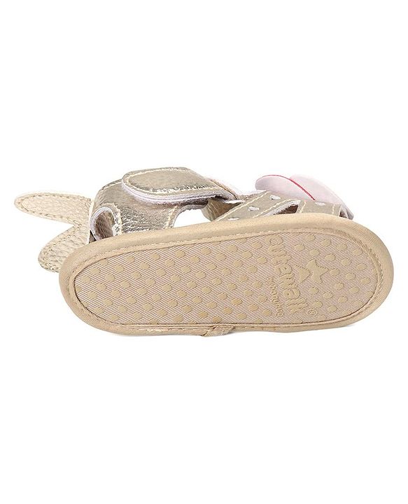 Cute Walk by Babyhug Booties with Velcro Closure - Pink