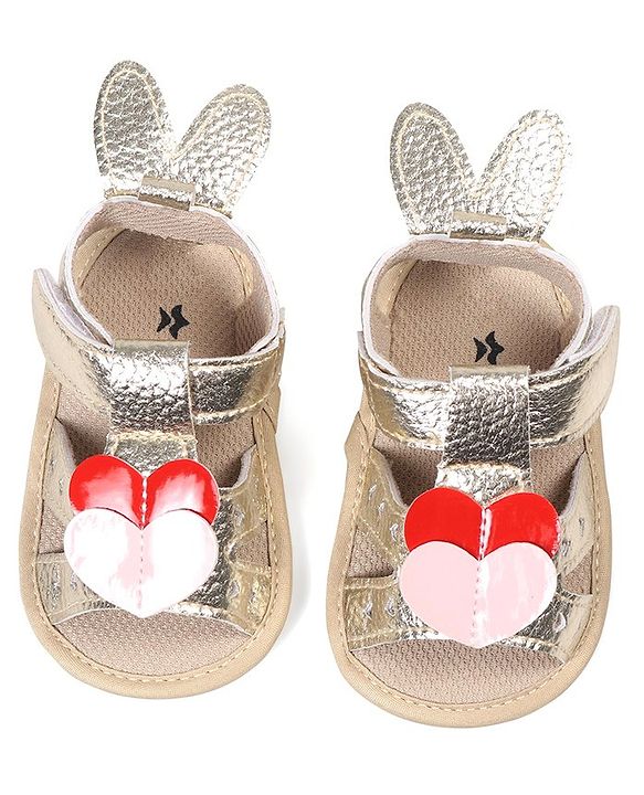Cute Walk by Babyhug Booties with Velcro Closure - Pink