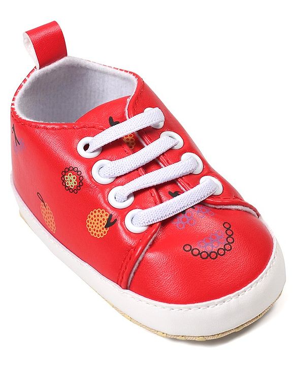 Cute Walk by Babyhug Slip On Booties - Red