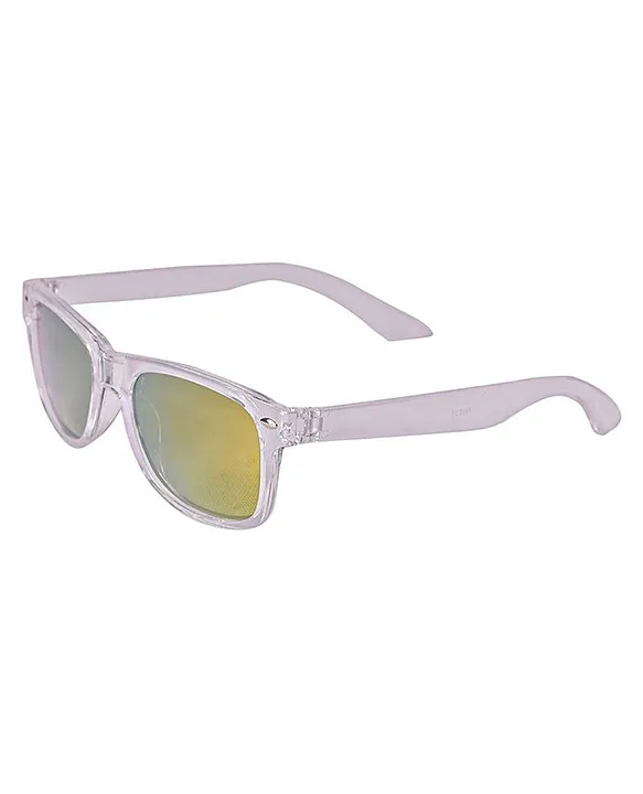 Buy IDEE Metal-TR Full Frame IDEE-S2856-C5 Transparent White Square Men  Sunglasses