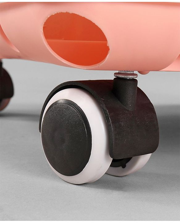 Babyhug 3 in 1 Comfy High Chair Unicorn Printed Cushion - Pink| High Chair, Feeding Chair & Booster Chair| Adjustable Double Food Tray| Removable PU Leather Seat| Safety Harness| Removable Footrest