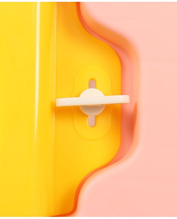 Babyhug 3 in 1 Comfy High Chair Unicorn Printed Cushion - Pink| High Chair, Feeding Chair & Booster Chair| Adjustable Double Food Tray| Removable PU Leather Seat| Safety Harness| Removable Footrest