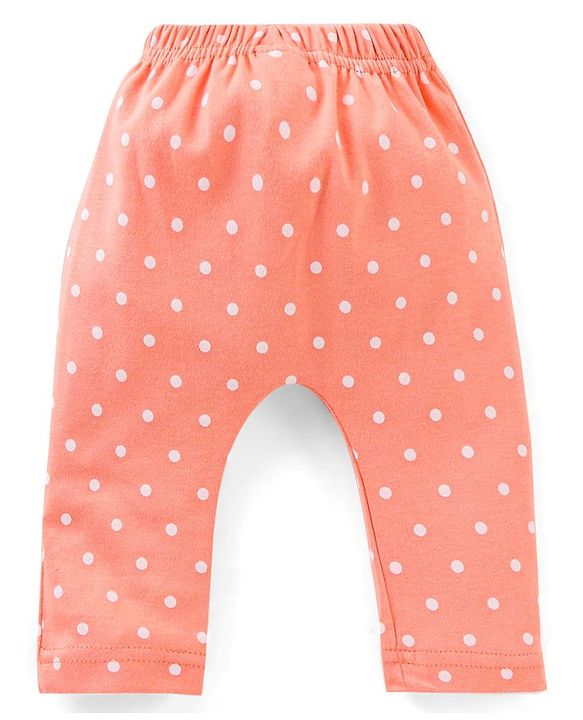 Babyhug Cotton Diaper Pants Striped & Printed Pack of 3 - Peach Blue & Pink