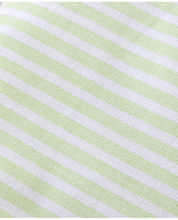 Babyhug Cotton Diaper Pants Striped & Printed Pack of 3 - Peach Blue & Pink