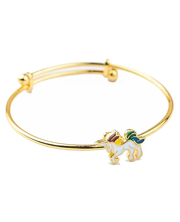 Vidushi Astha 92.5 Sterling Unicorn Bangle Multicolour 4.9 g