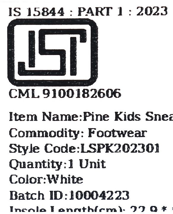 Pine Kids Sneakers Shoes with Velcro Closure- White