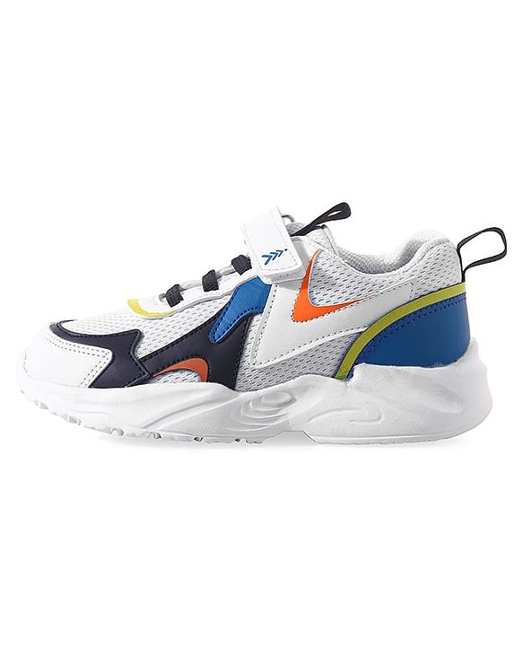 Pine Kids Sneakers Shoes with Velcro Closure- White