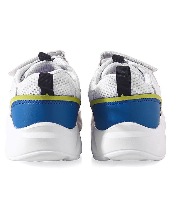 Pine Kids Sneakers Shoes with Velcro Closure- White