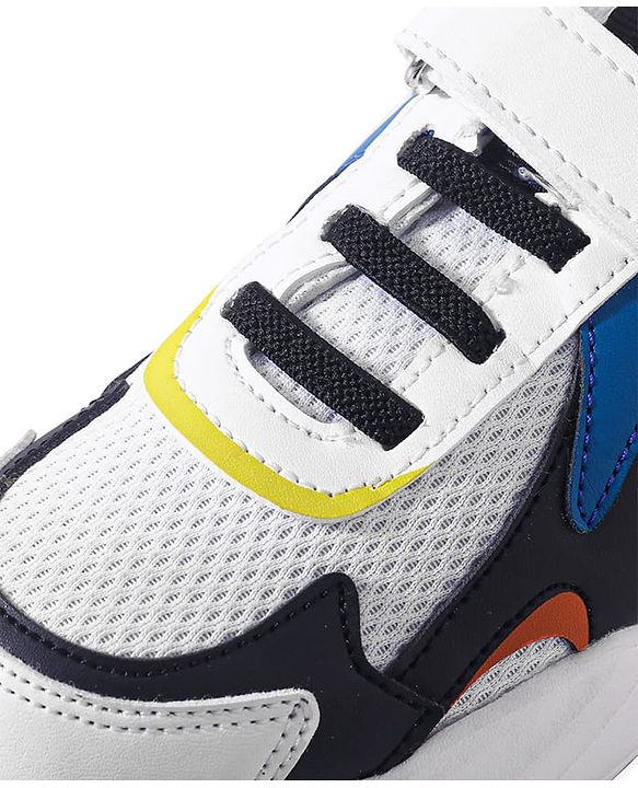 Pine Kids Sneakers Shoes with Velcro Closure- White