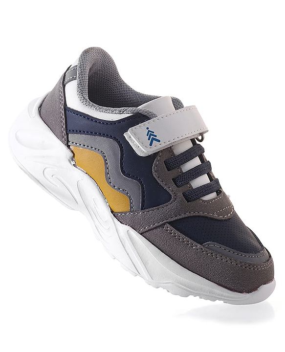 Pine Kids Sneakers Shoes With Velcro Closure - Grey