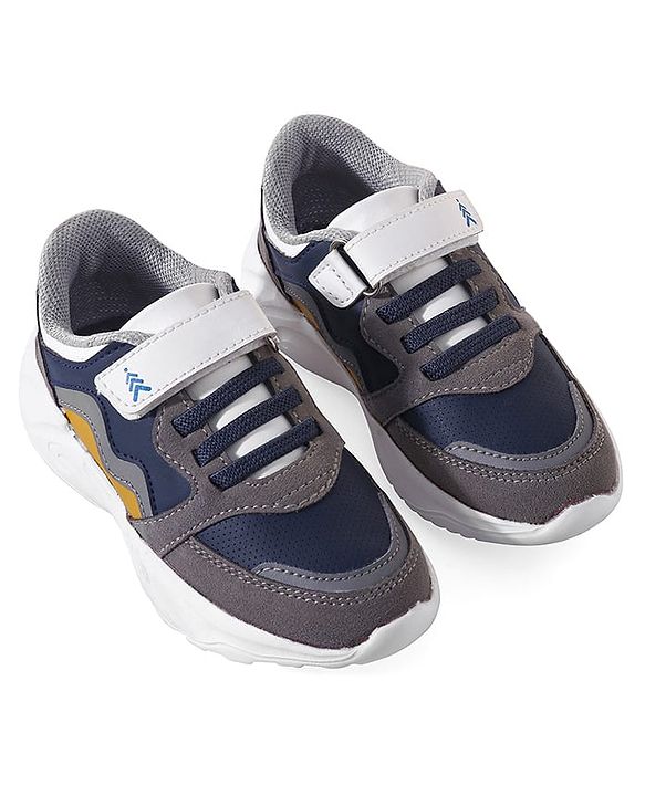Pine Kids Sneakers Shoes With Velcro Closure - Grey