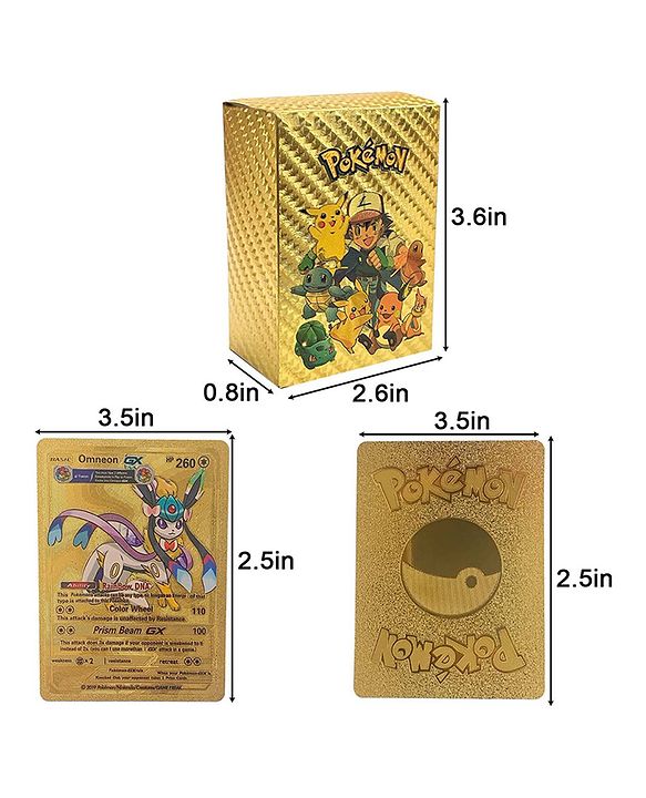 ADKD Golden Pokemon Card Game - Pack of 55 Cards (Card Design May Vary)  Online India, Buy Board Games for (5-12 Years) at FirstCry.com - 13815276