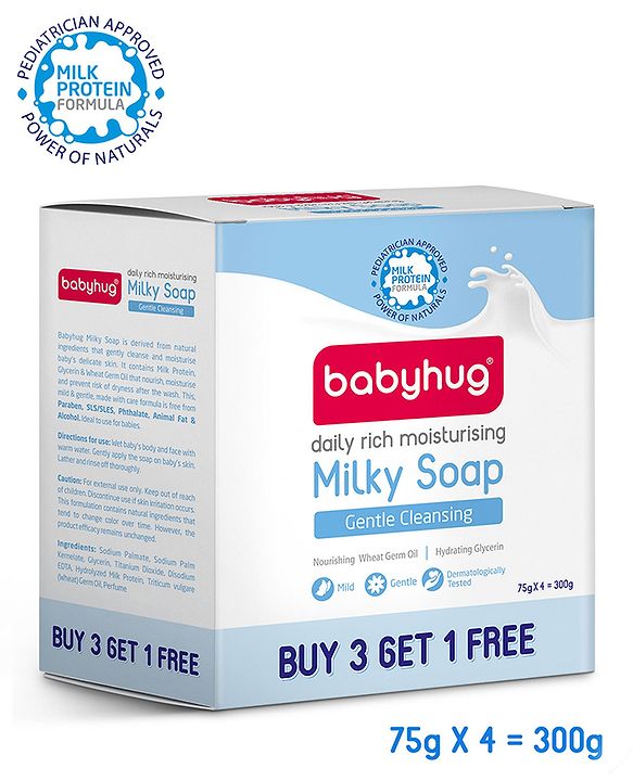 Babyhug Daily Rich Moisturising Milky Soap - 75 g