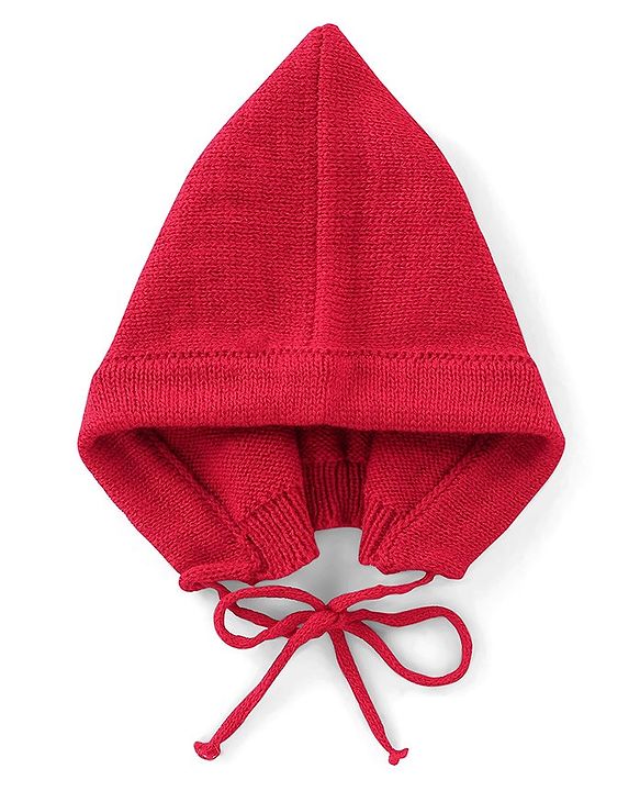 Babyhug Knit Full Sleeves Baby Sweater Set - Navy & Red