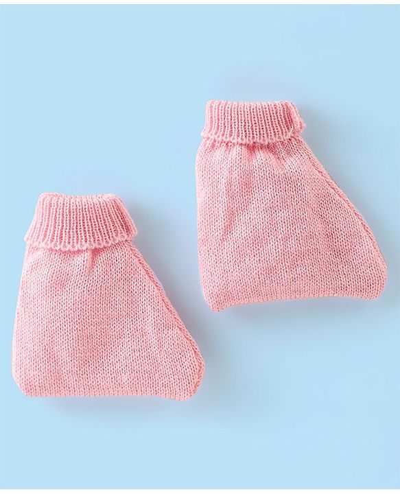 Babyhug Full Sleeves Baby Sweater Set with Cap & Booties Striped Design - Pink