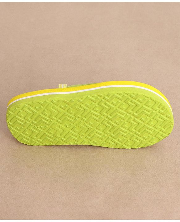Cute Walk by Babyhug Slip On Flip Flops Minions Print - Yellow