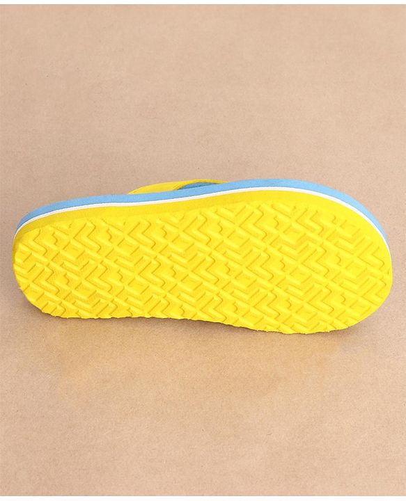 Cute Walk by Babyhug Flip Flops Minions Print - Blue