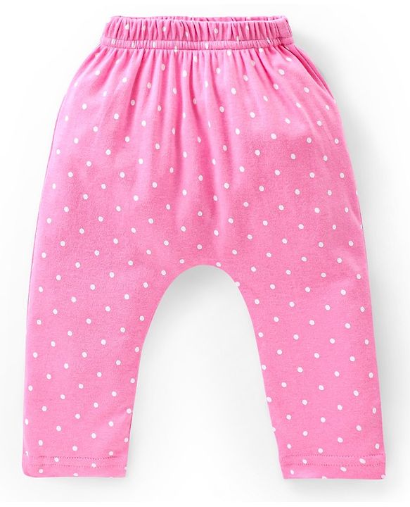 Babyhug Cotton Knee Length Diaper Leggings Floral Print Pack of 3 - Pink & Lilac