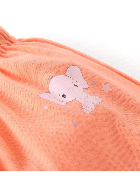 Babyhug Cotton Full Length Stars Printed Diaper Pants Pack of 3  - Blue Orange & White