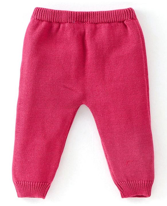 Babyhug Organic Cotton Full Sleeves Sweater Set with Floral Design - Pink