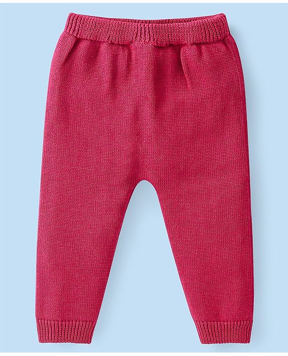 Babyhug Organic Cotton Knit Full Sleeves Sweater Set with Cap Strawberry Design - Pink & White