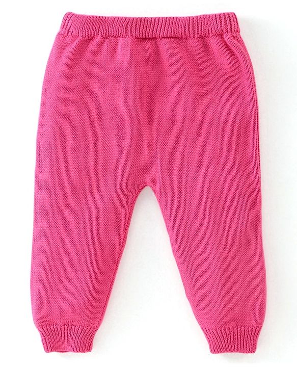 Babyhug Organic Cotton Full Sleeves Baby Sweater Set with Cap Hearts Design - Pink & Grey