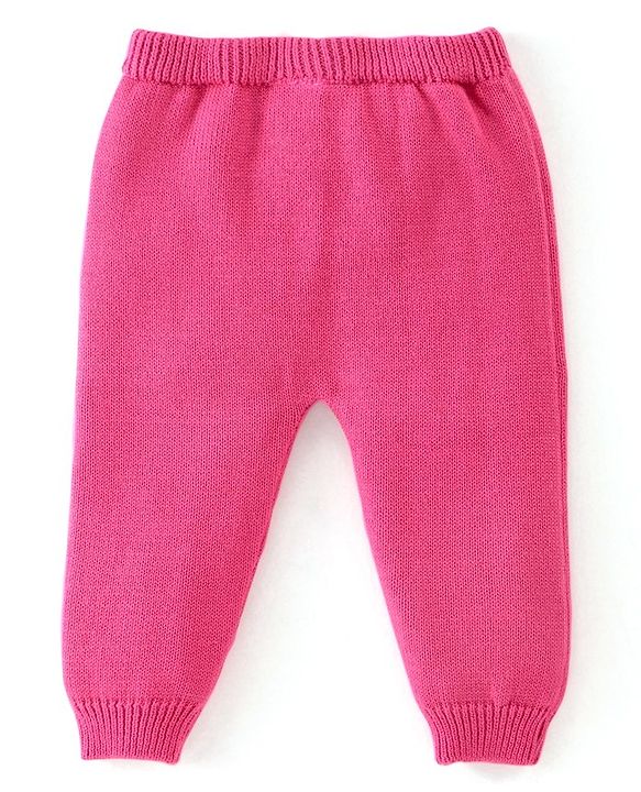 Babyhug Organic Cotton Full Sleeves Baby Sweater Set with Cap Hearts Design - Pink & Grey
