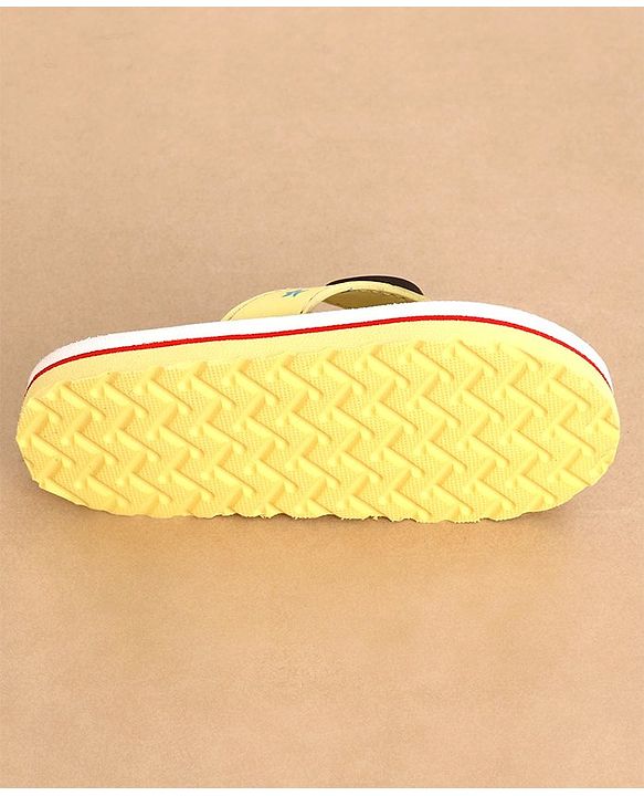 Cute Walk Slip On Style Watermelon Graphic & Applique Flip Flops - Yellow