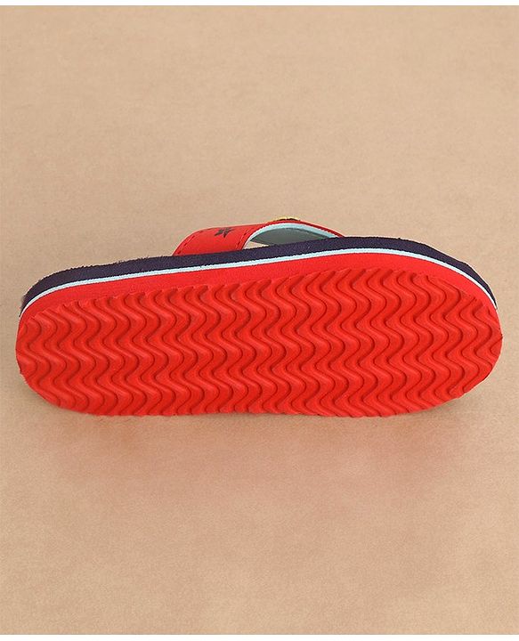 Cute Walk by Babyhug Slip On Style Flip Flops Fruit Graphics and Pineapple Applique - Navy