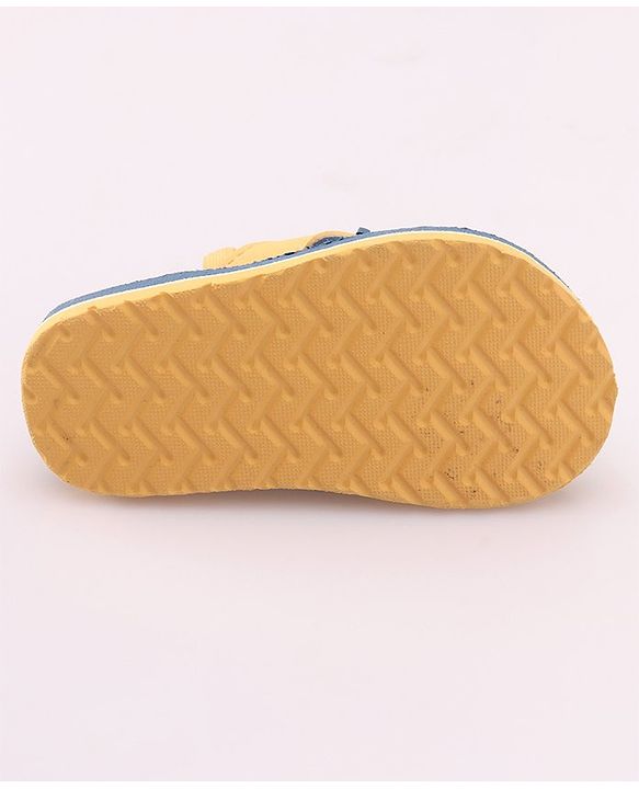Cute Walk by Babyhug Slip On Style Flip Flops with Cartoon Graphics & Applique - Blue